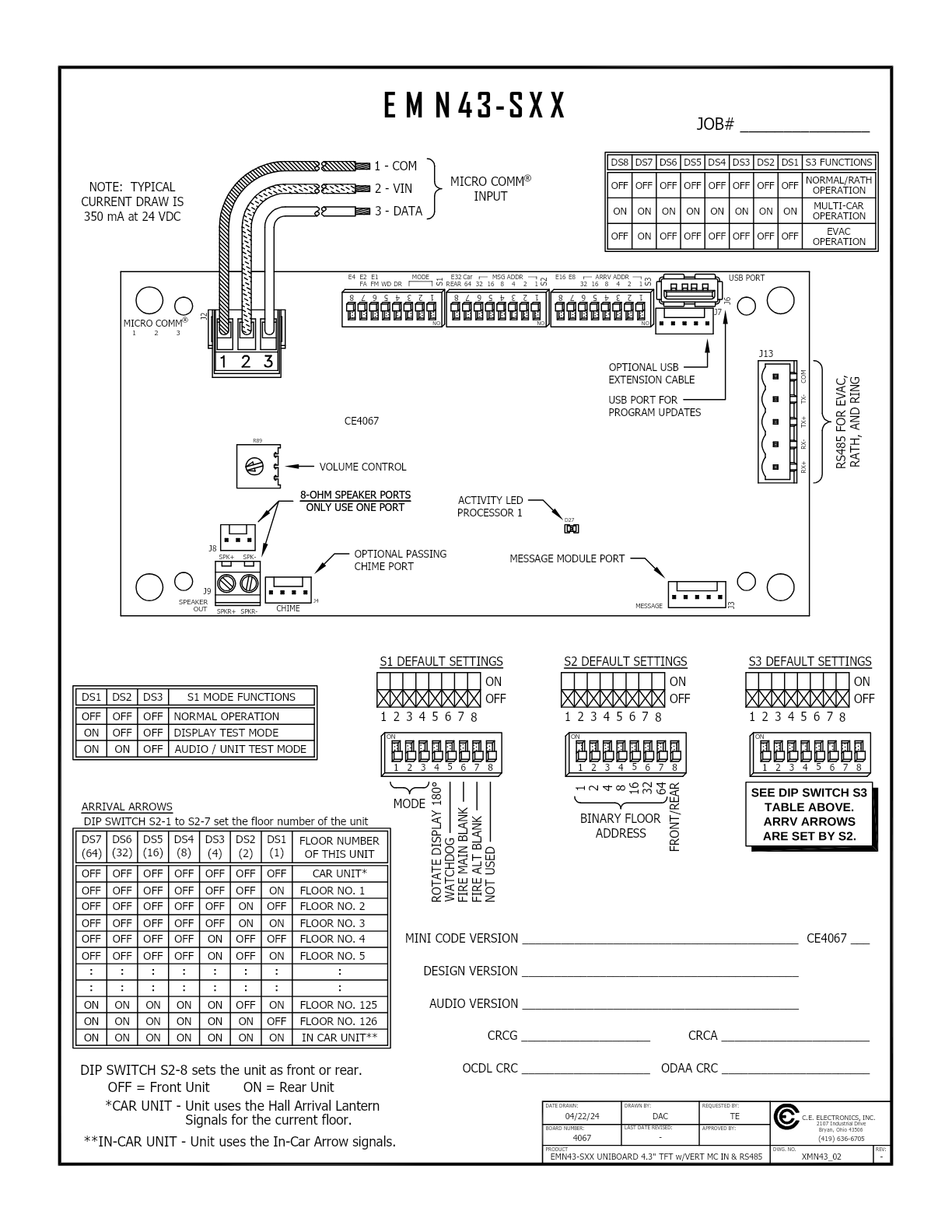 4.3" Mini PI wiring diagram