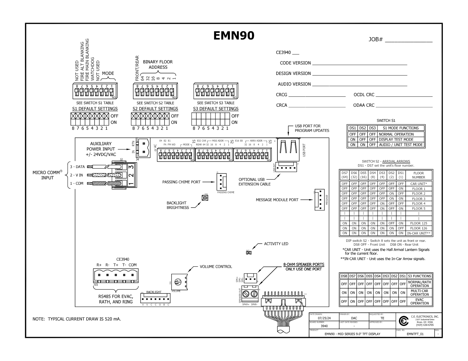 9.0" Standard PI wiring diagram