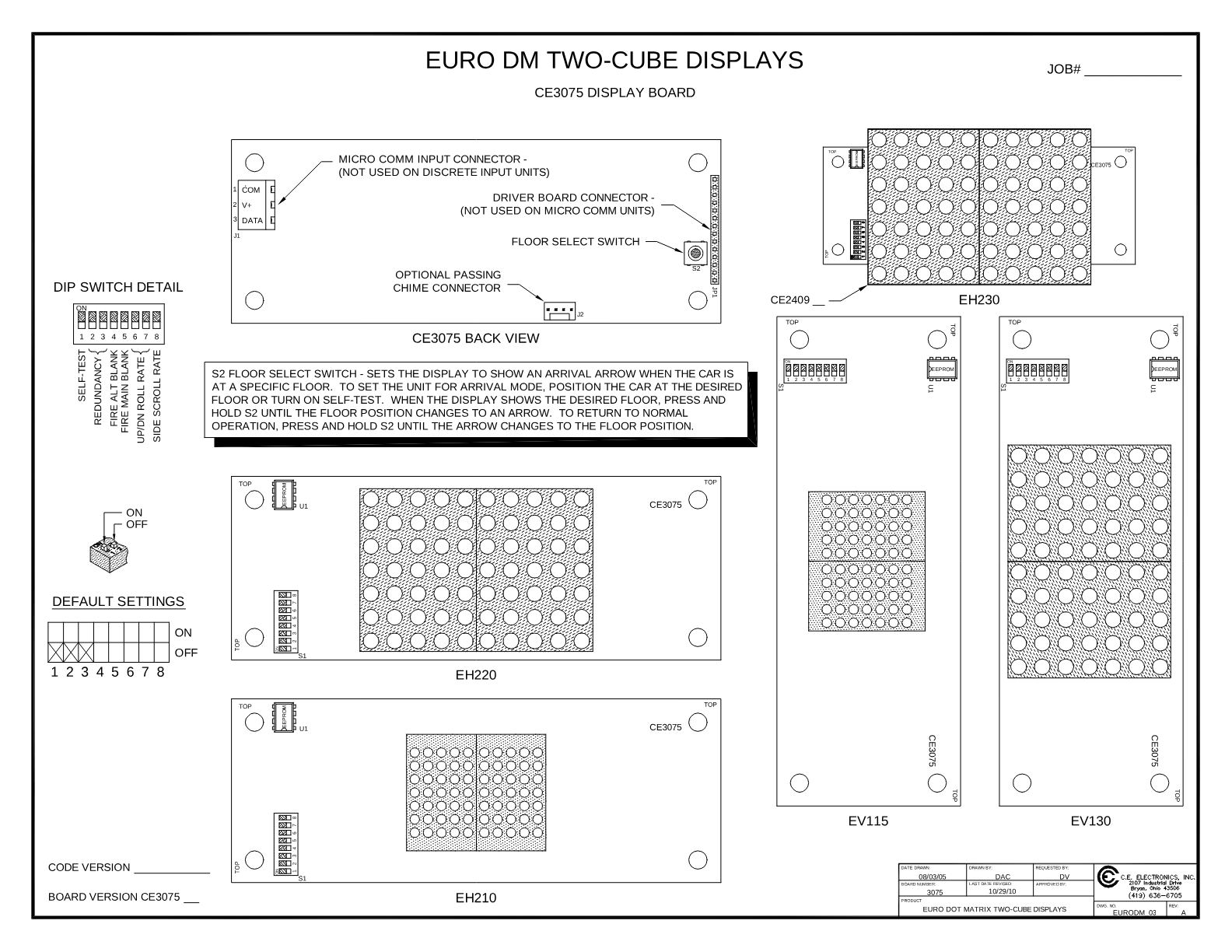 1 Character 75mm Dot Matrix wiring diagram