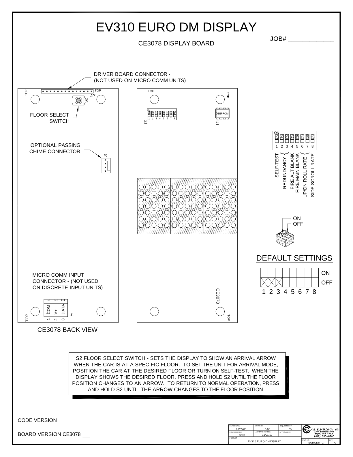 3 Character 30mm Dot Matrix wiring diagram