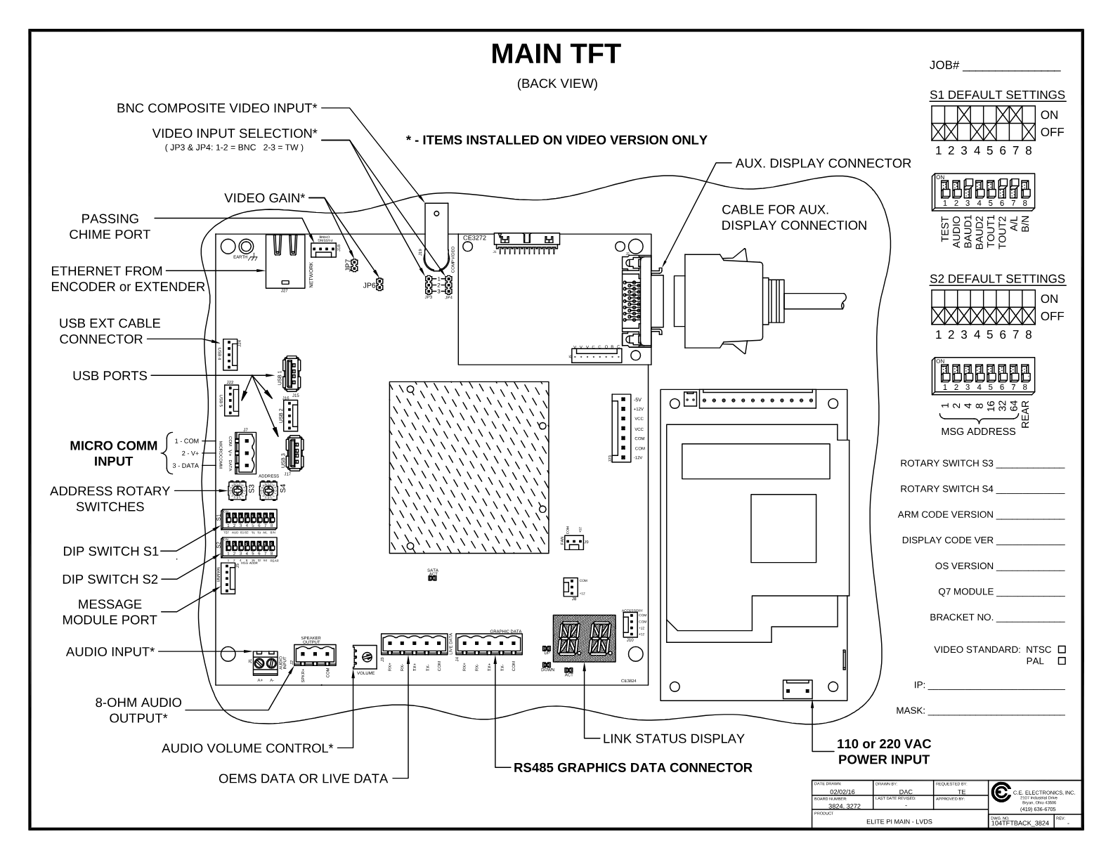 10.4" Standard PI wiring diagram