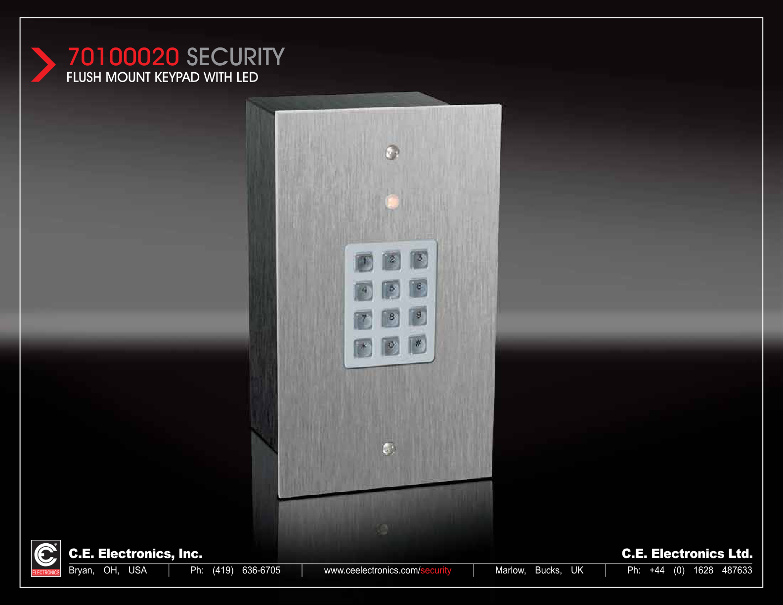 SECXX-XXXX Keypad wiring diagram