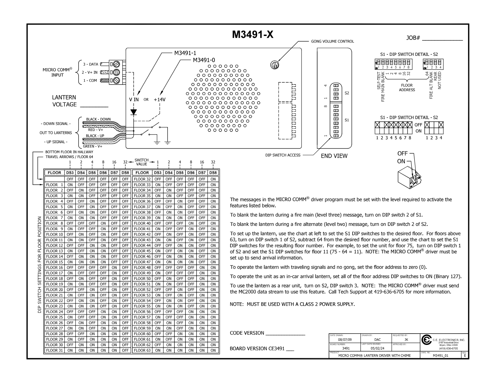 Arrival Gong wiring diagram