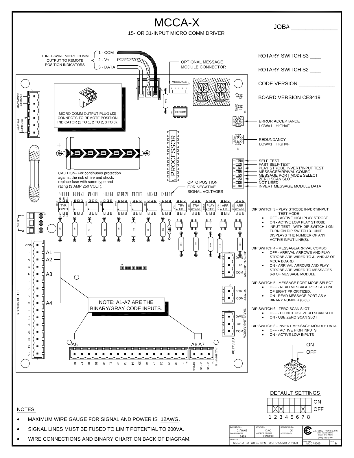 MCCA-XXXXXXX wiring diagram