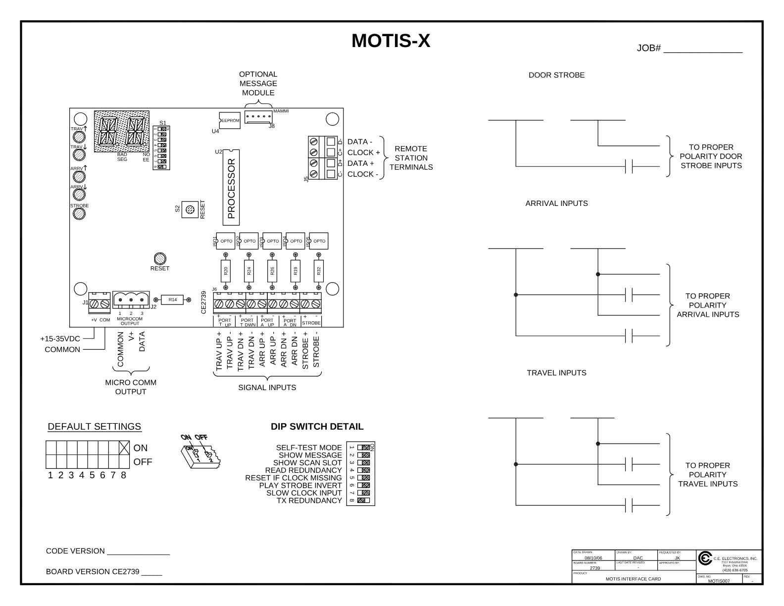 MOTIS-X wiring diagram