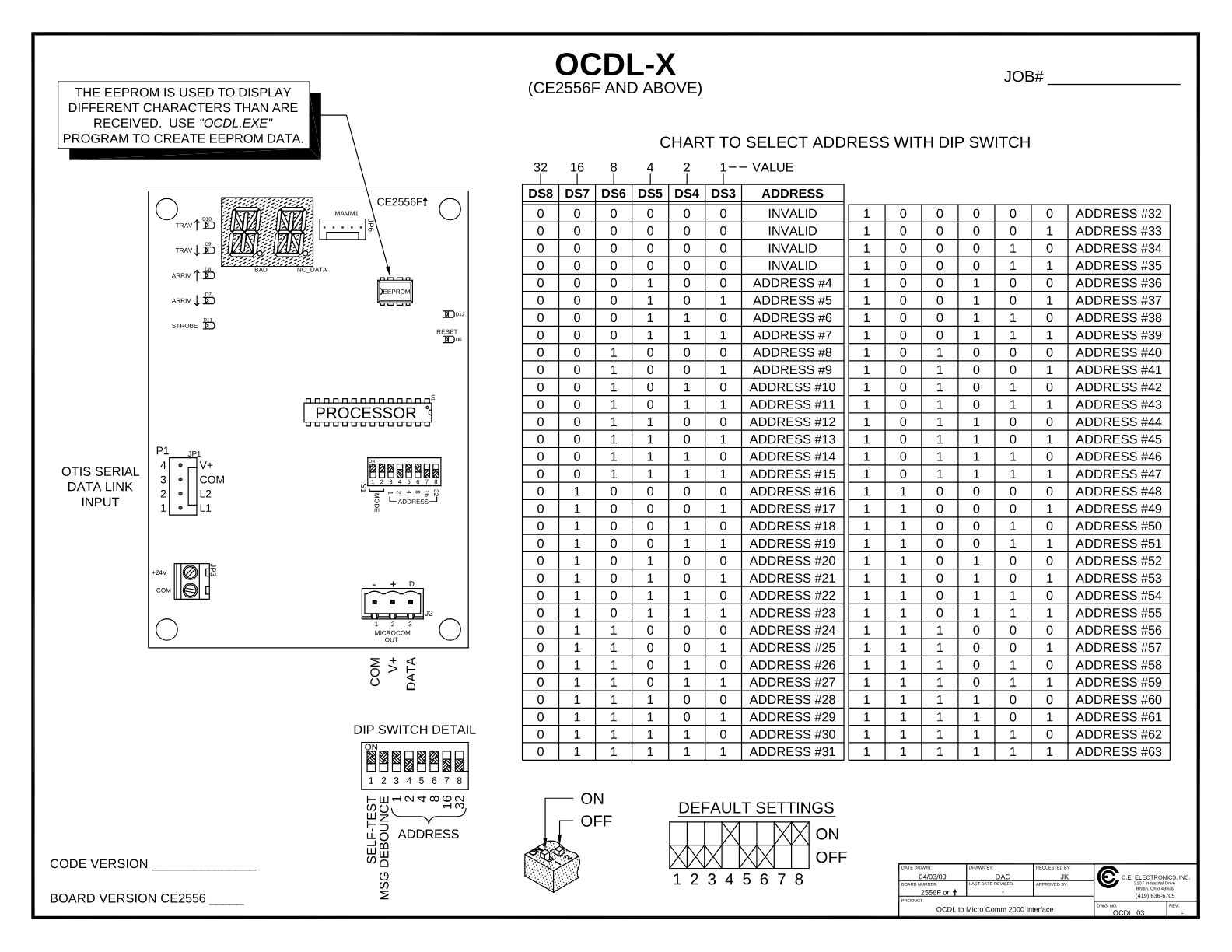 OCDL-XX wiring diagram