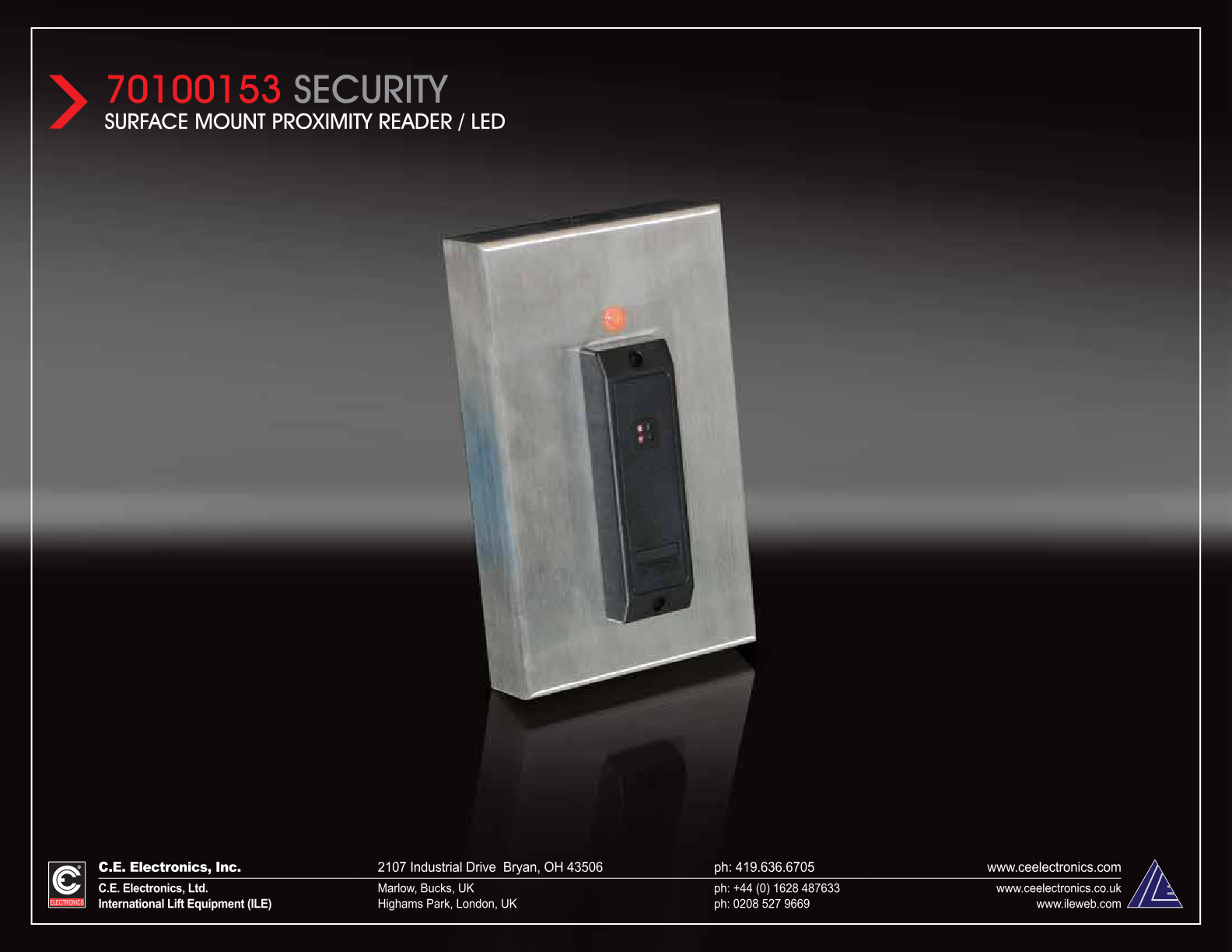 SECXX-XXXX Proximity Fob Reader wiring diagram