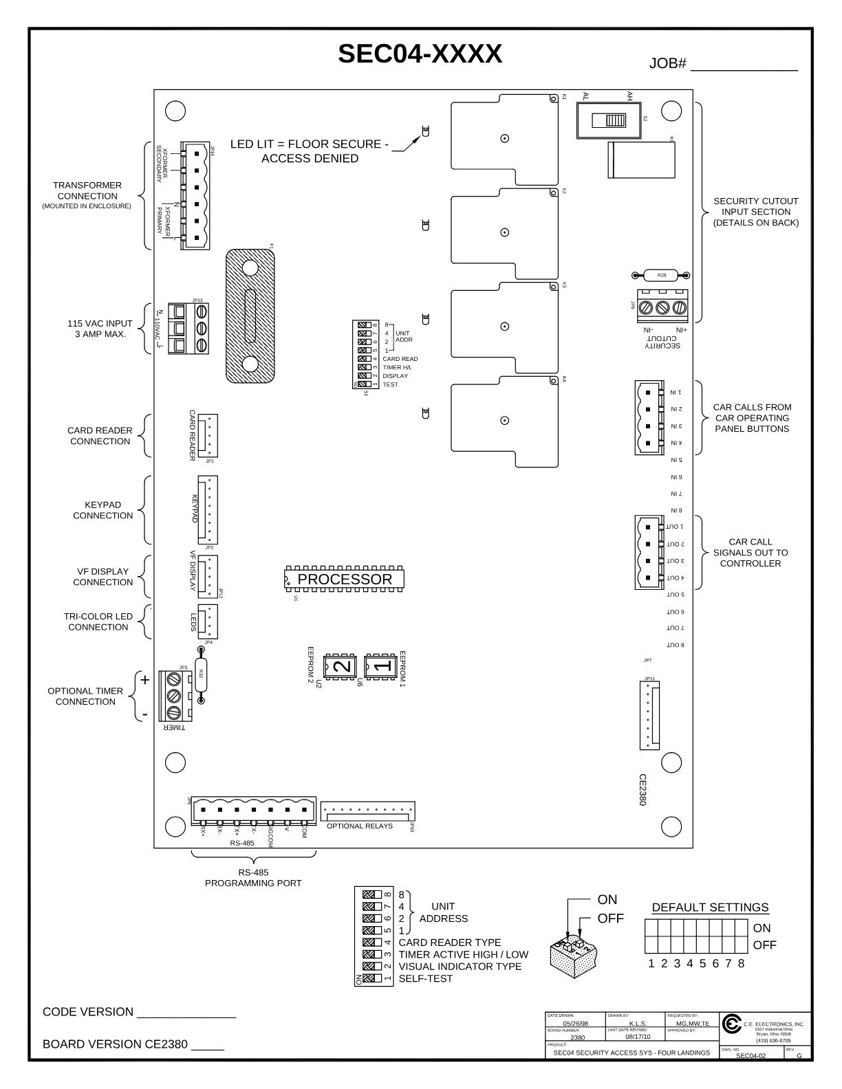 4 Landing System wiring diagram