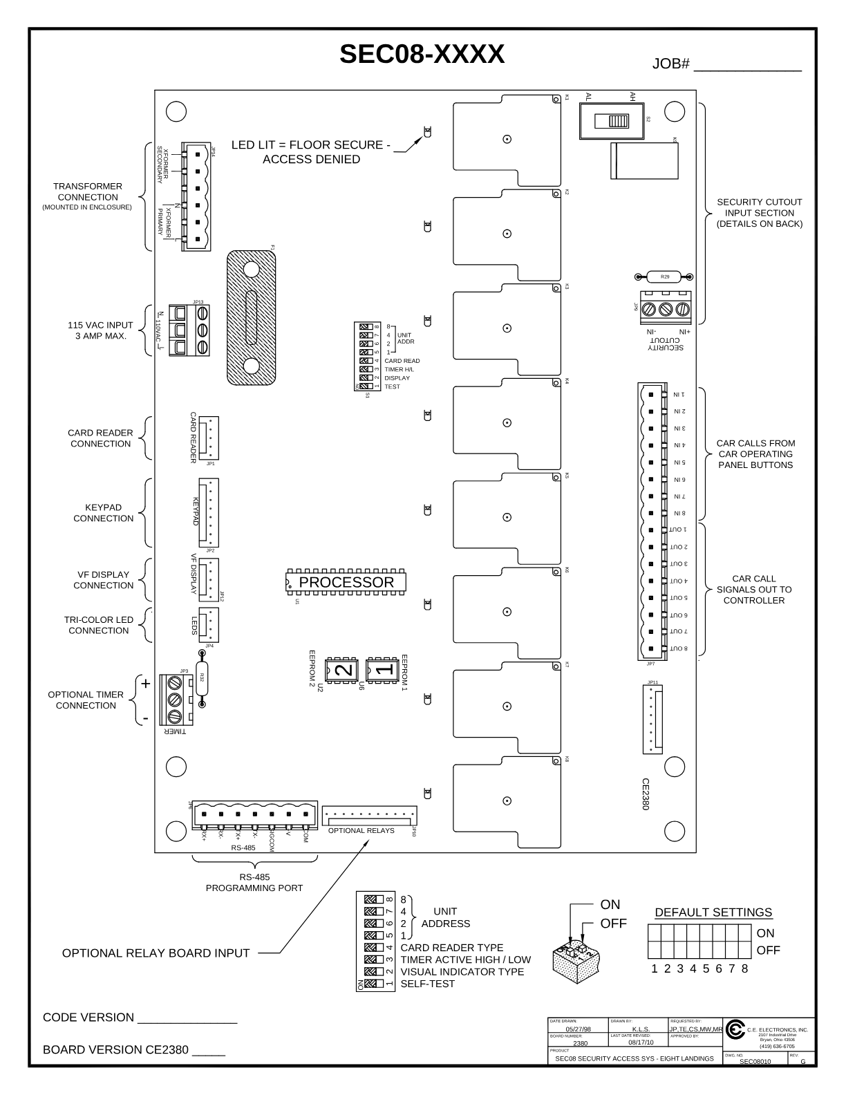 8 Landing System wiring diagram