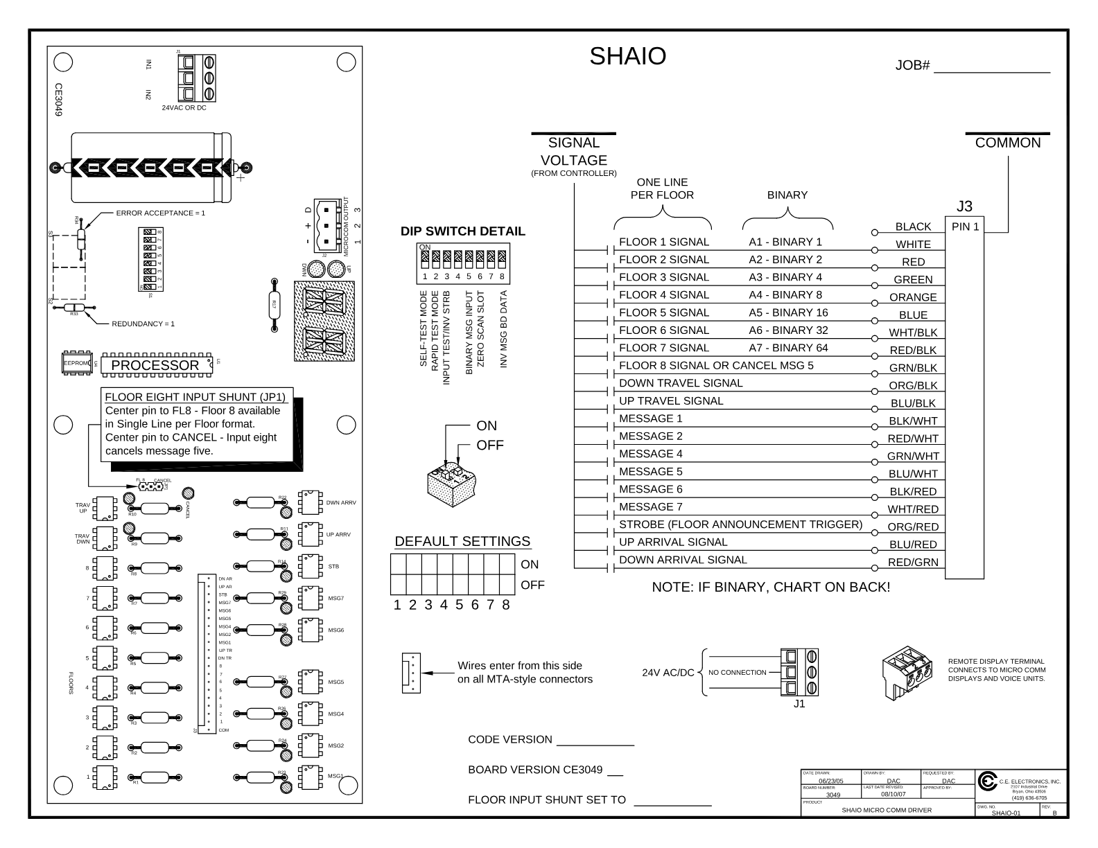 SHAIO-XXXXXXX wiring diagram
