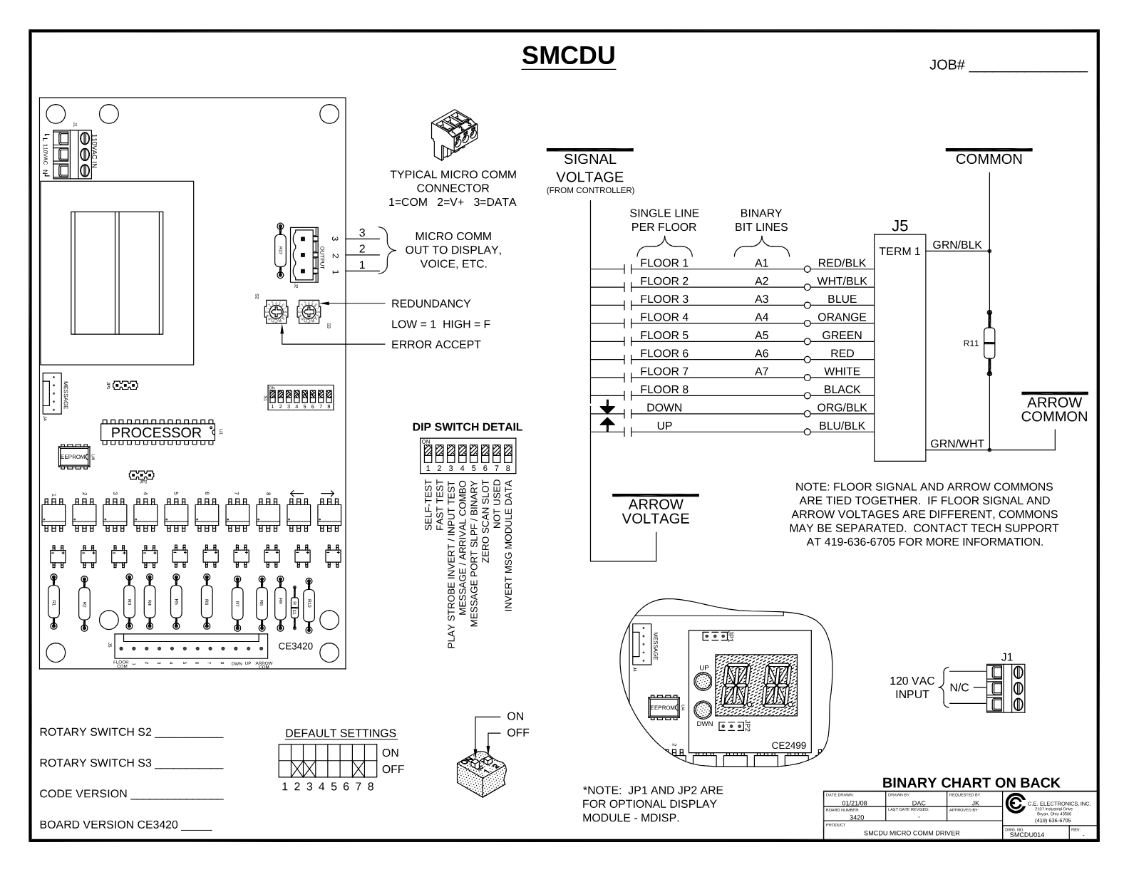 SMCDU-XX wiring diagram